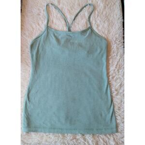 Lululemon RARE 💥Power Tank Top Women's Turquoise Blue Beige Athletic